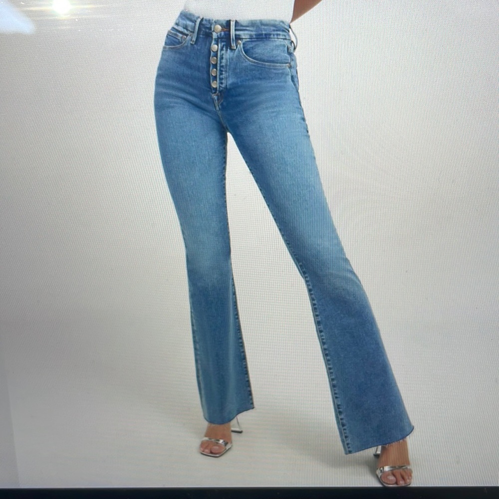 Good American Good Legs Flare Jeans